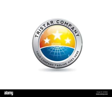 Three Star Emblem Company Logo Stock Vector Image And Art Alamy
