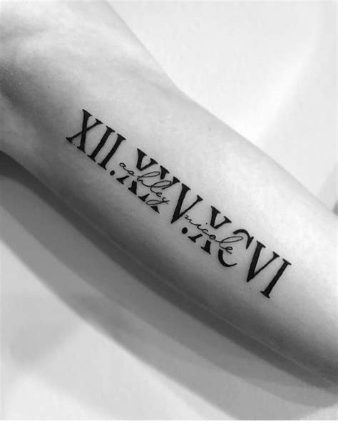 Roman Numeral Tattoos
