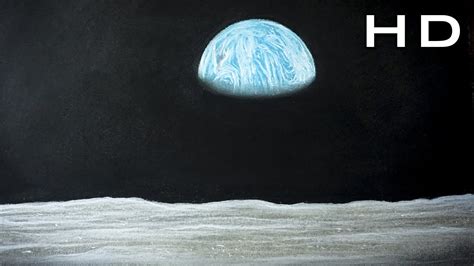 How To Draw Earth From Space With Pastel Pencil Step By Step For Kids