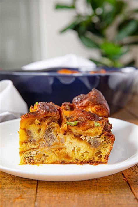 This post may contain affiliate links. Sausage Breakfast Croissant Casserole Recipe - Dinner ...