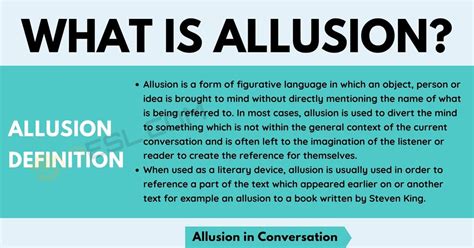 Allusion: Definition and Examples of Allusion in Conversation