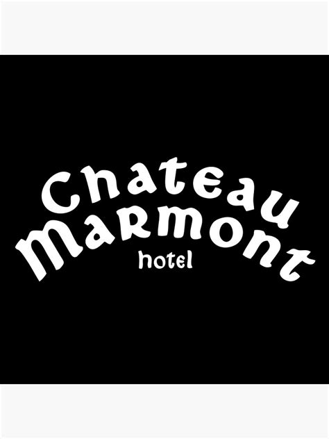Chateau Marmont Hotel Poster For Sale By Reuemalo Redbubble