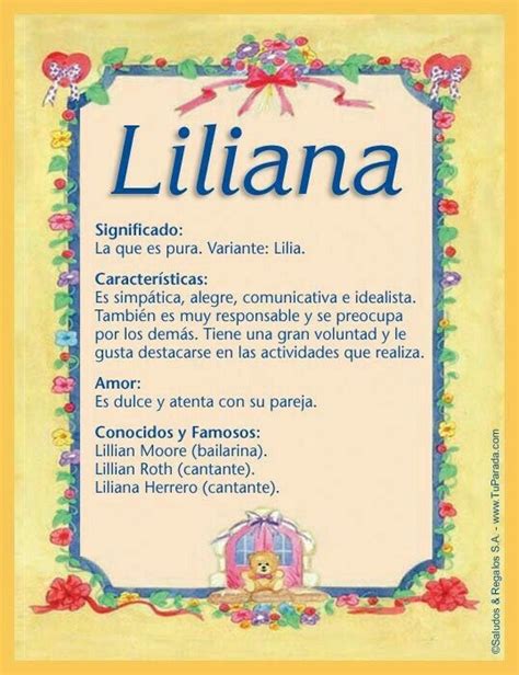 An Image Of A Sign With The Words Lilana In Spanish And English On It