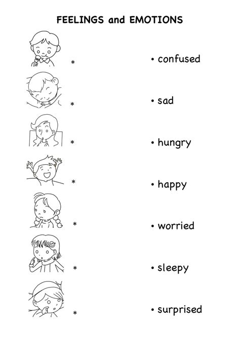 Feelings And Emotions Worksheets Emotion For Kids Teaching — Db