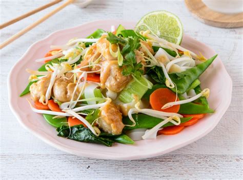 Delicious hearty and healthy noodle recipes from f&w, including a cellophane noodle and vegetable salad. Chicken Satay Noodles Quick Healthy Dinner Recipe