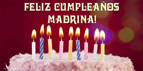 Felicitaciones De Cumpleaños Para Madrina Tarta Feliz Cumpleaños