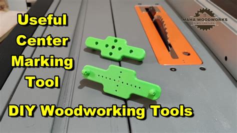 DIY Woodworking Tools 3D Printed Center Marking Tool YouTube