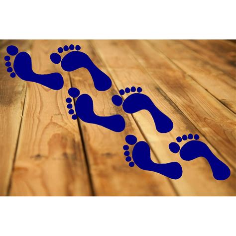 Footprints ~ Wall Or Floor Decal Home Decor Qty 6 Feet Ea 2 X 5