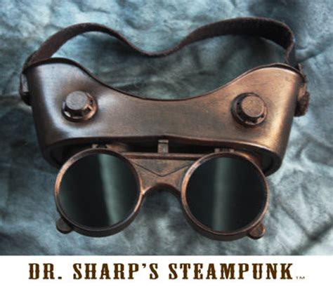 bronze finish steampunk goggles by dr sharp etsy