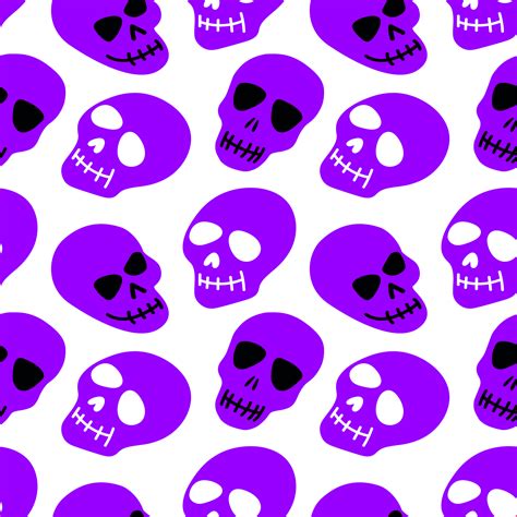 Pattern Of Purple Skull 21095608 Png