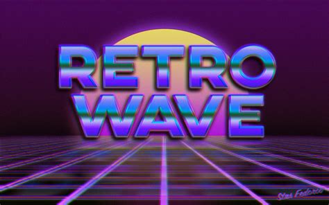 New Retro Wave Synthwave 1980s Typography Neon Photoshop
