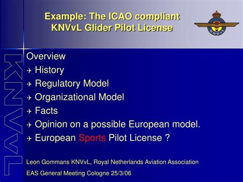 Ppt Example The Icao Compliant Knvvl Glider Pilot License Powerpoint