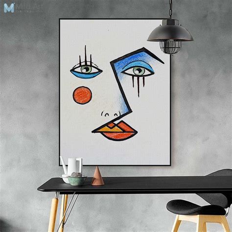 Modern Abstract Minimalist Face Picasso Posters Prints Nordic Living Room Wall Art Pictures Home