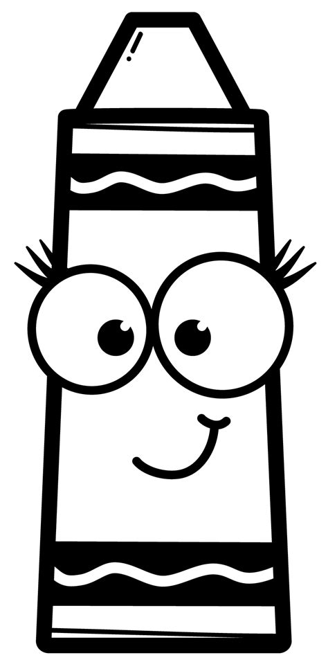 A Black And White Drawing Of A Pencil Bag With Eyes Nose And Mouth Wide Open