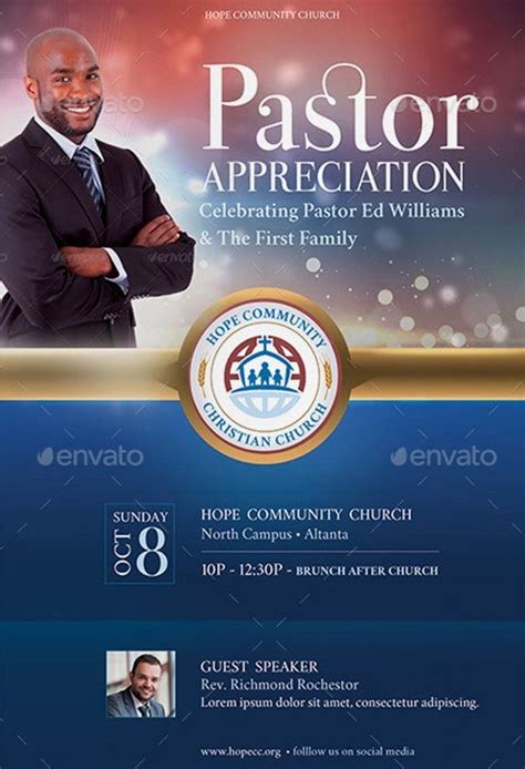 Pastor Appreciation Flyer Templates Letter Example Template