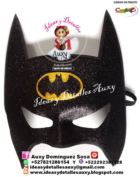 Ideas Y Detalles Auxy Antifaz De Batman Mascara De Batman Disfraz De