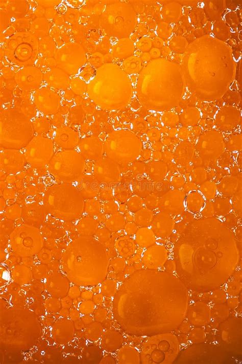 Abstract Orange Water Drops Stock Photo Image Of Water Closeup