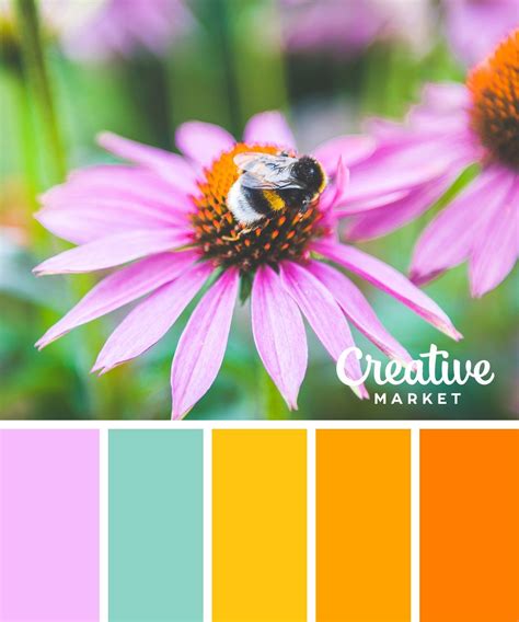 15 Fresh Color Palettes For Spring ~ Creative Market Blog Spring Color
