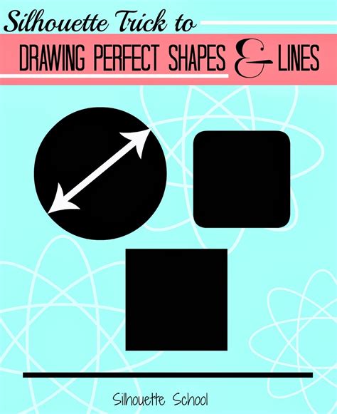 How To Draw A Perfect Circle Square Or Straight Line In Silhouette