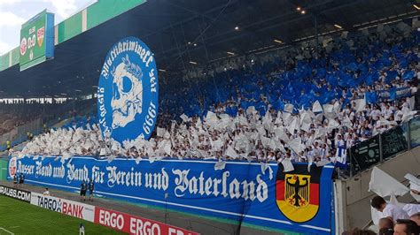 Hansa rostock hat das nachholspiel gegen türkgücü münchen klar für sich entschieden. FC Hansa Rostock - VFB Stuttgart 12.8.2019 - Choreo, Pyro ...