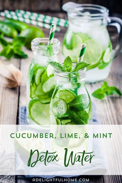 Cucumber Lime And Mint Water Recipe A Delightful Home