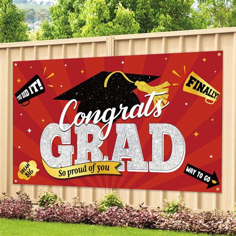 Buy Dazonge Graduation Party Decorations 2022 Red Large Class Of 2022