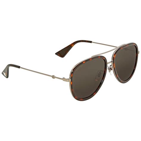 gucci grey aviator unisex sunglasses gg0062s 002 57