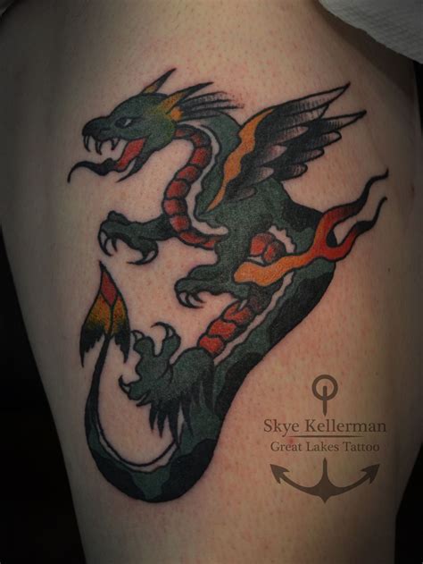 Image Result For Sailor Jerry Dragon Tribal Dragon Tattoos Black And