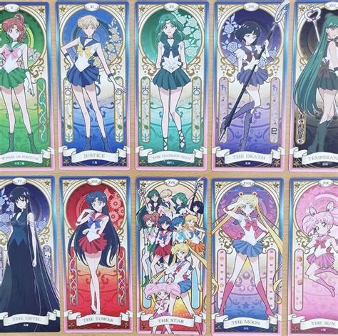 The Actual Set Of Sailor Moon Tarot Cards Sold In The 90s Sailor