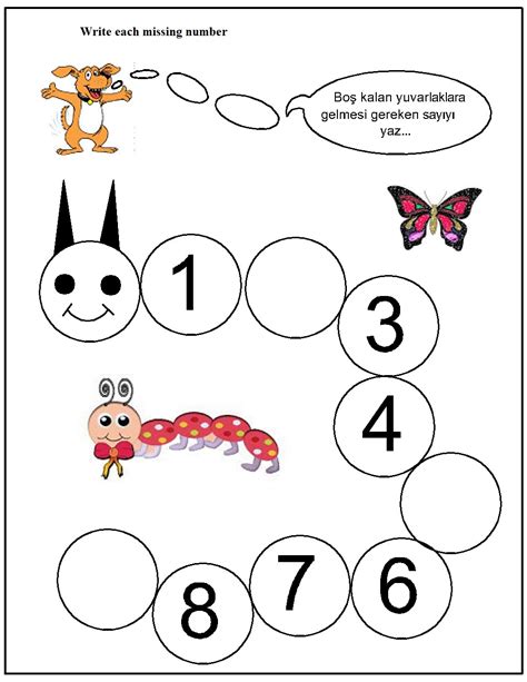 Worksheet For Kindergarten Children