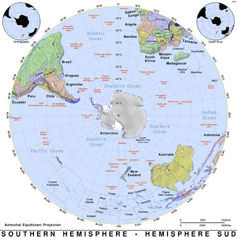 Southern Hemisphere · Public Domain Maps By Pat The Free Open Source