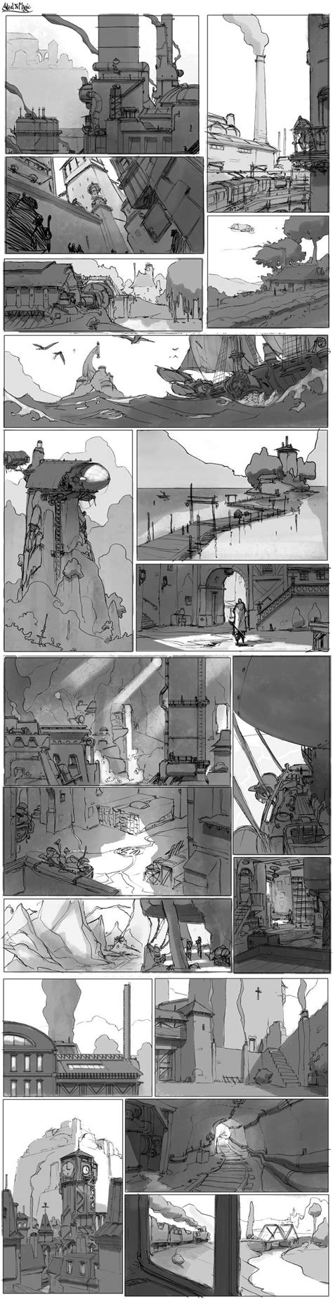 Storyboard Background Drawing Animation Background Environment