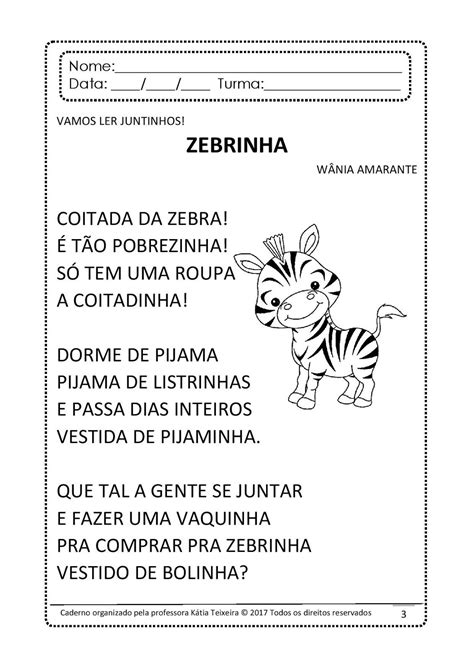 Espaço Professor Amostra De Atividades Dos Cadernos De Alfabetização