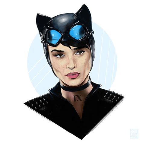 Zoe Kravitz Catwoman On Behance Catwoman Drawing Batman Art Drawing