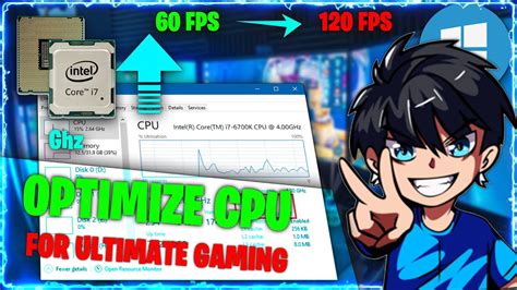 How To Optimize Cpuprocessor For Gaming Boost Fps 2021 Fix Lag