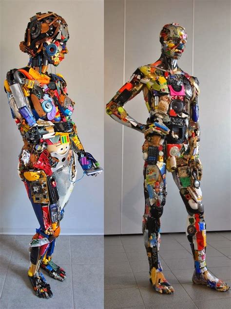 Simply Creative Incredible Junk Sculptures Mannequin Art Sculptures