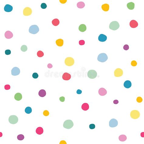 Seamless Doodle Dots Pattern Stock Vector Illustration Of Dots