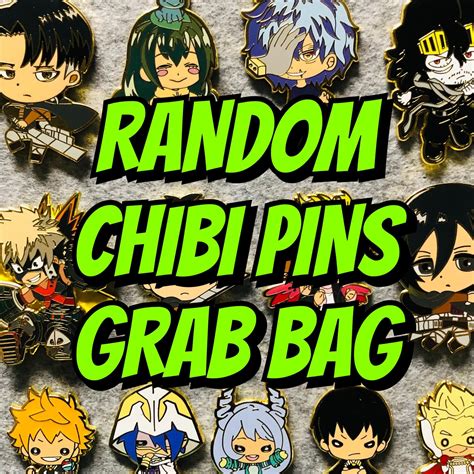 Random Anime Pins Grab Bag My Hero Academia Enamel Pins Bnha Attack