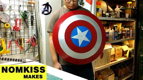 How To Make Captain Americas Shield With Foam Board Youtube