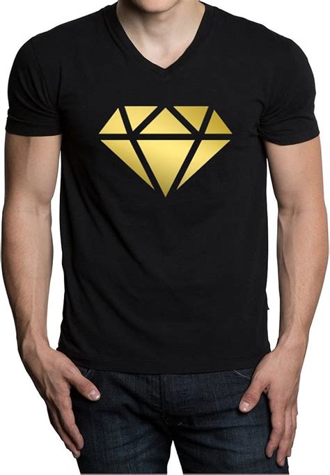 Shiny Gold Diamond T Shirt 8197 Kitilan