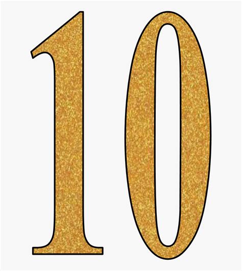 Number 10 Png Glitter Clipart Png Download Number 10 Glitter Png