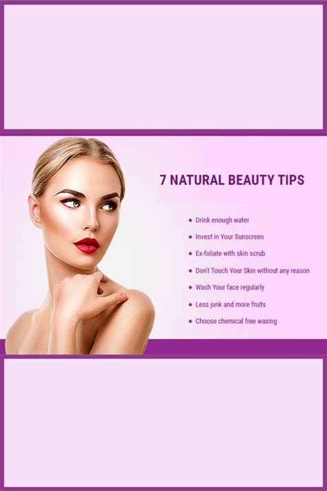 7 Natural Beauty Tips Natural Beauty Tips Beauty Hacks Beauty Skin Care Routine