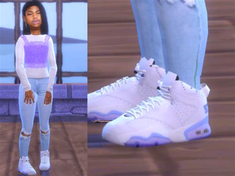 Sims 4 jordan cc shoes : Sim L🧙🏽‍♂️cker — simlocker: Jordan 7′s ⚡ ... | Sims 4 cc ...