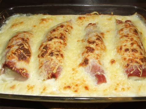 Endives au jambon gratinées