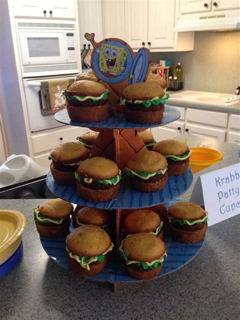 krabby patty cupcakes spongebob party spongebob birthday party spongebob birthday