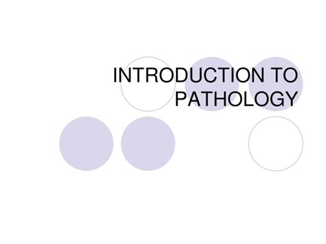 Ppt Introduction To Pathology Powerpoint Presentation Free Download