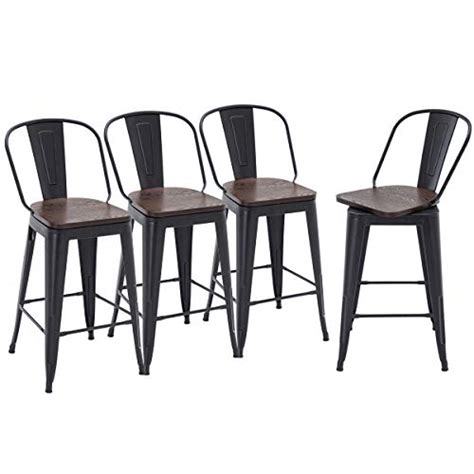 Choose from contactless same day delivery, drive up and more. HAOBO Home Swivel Metal Barstools High Back Counter Bar ...
