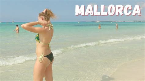 Beach Walk Platja Des Trenc Mallorca K Youtube