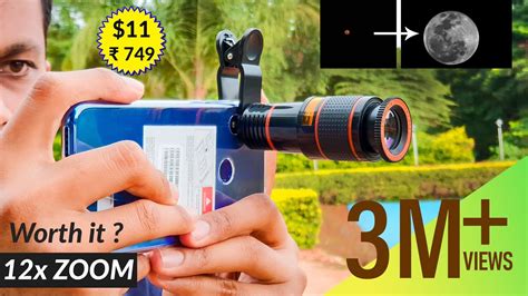 Liobaba Universal 12x Zoom Telephoto Mobile Phone Camera Lens With