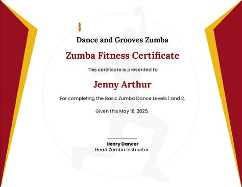 10 Zumba Certificate Template Ideas Certificate Templates Zumba